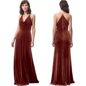 New Jenny Yoo Sullivan English Rose Stretch Velvelt
Dress Size 12